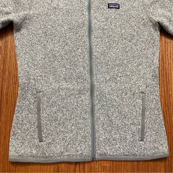 Patagonia Better Sweater Fleece Full Zip Jacket in Birch Grey White size M - Picture 5 of 16